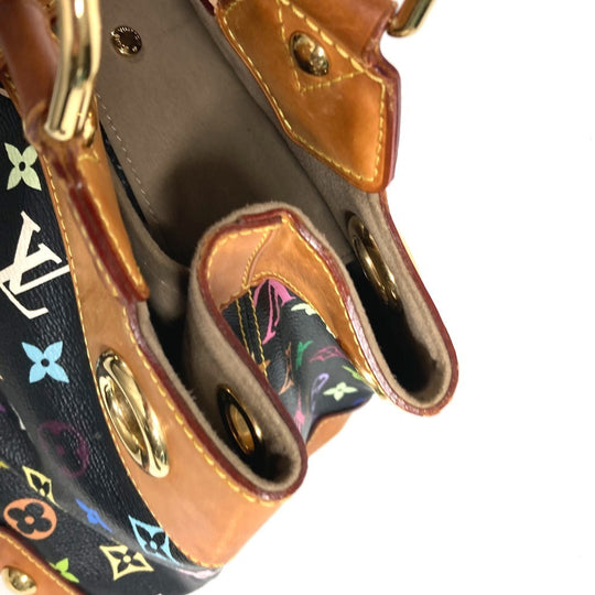 LOUIS VUITTON Shoulder Bag M40124 Monogram multicolor canvas black Monogram multicolor Ursula Women Used Authentic