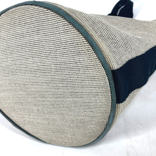 HERMES Handbag canvas black Bucket type Sakso MM Women Used Authentic