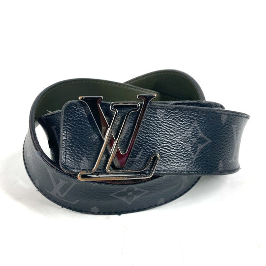 LOUIS VUITTON belt M0252V Monogram Eclipse Canvas black Monogram Eclipse Belt - LV Line 40MM Reversible mens 85 Used Authentic