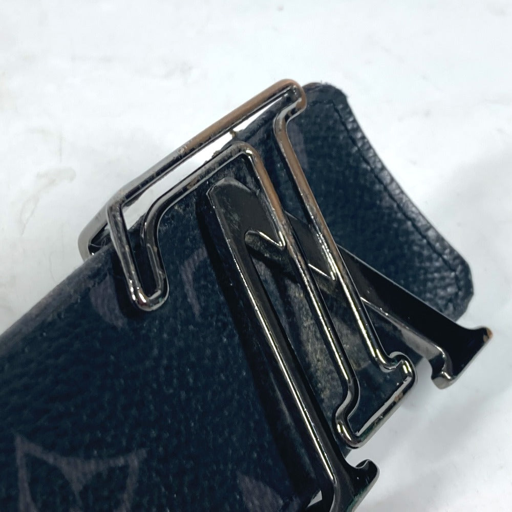 LOUIS VUITTON belt M0252V Monogram Eclipse Canvas black Monogram Eclipse Belt - LV Line 40MM Reversible mens 85 Used Authentic