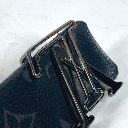 LOUIS VUITTON belt M0252V Monogram Eclipse Canvas black Monogram Eclipse Belt - LV Line 40MM Reversible mens 85 Used Authentic