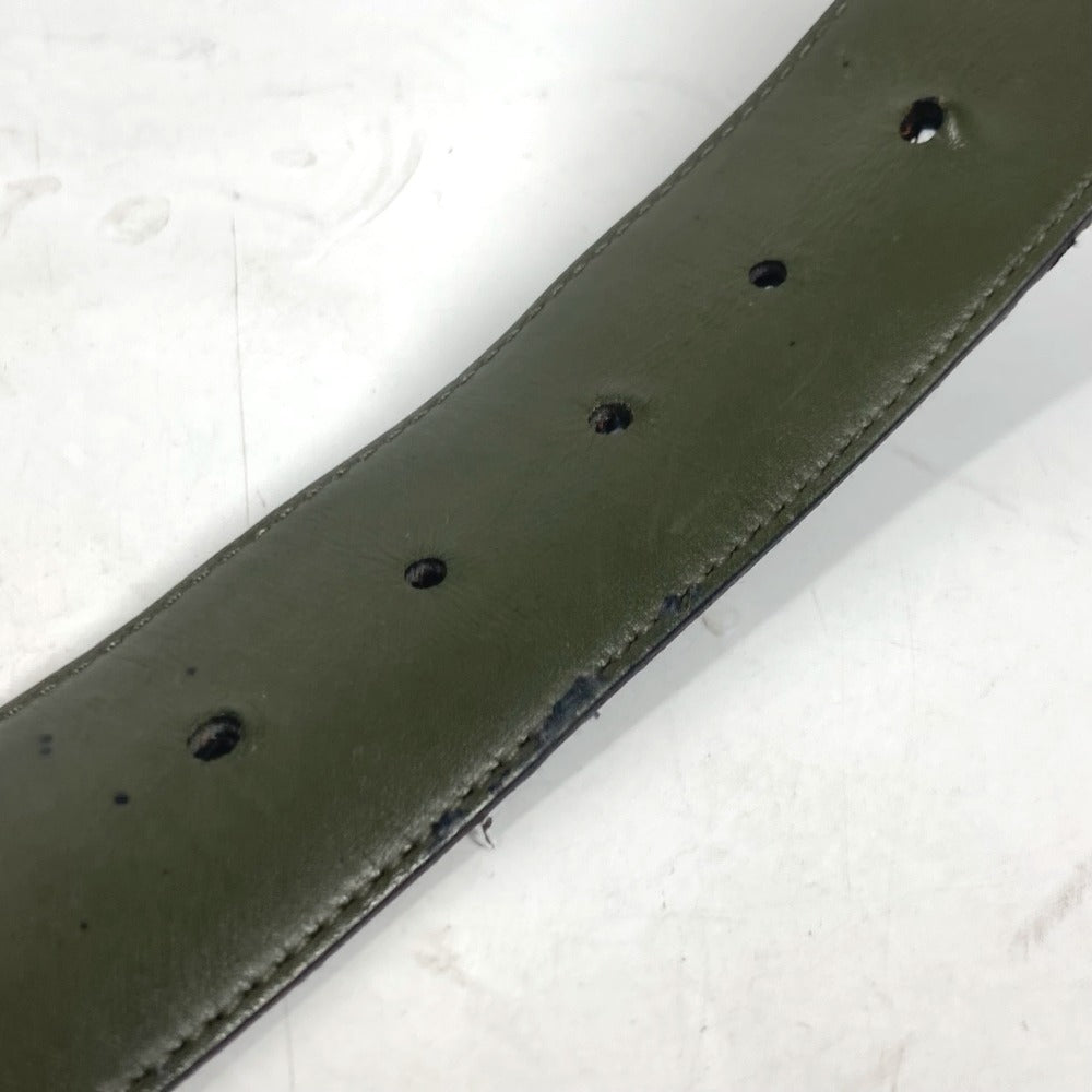 LOUIS VUITTON belt M0252V Monogram Eclipse Canvas black Monogram Eclipse Belt - LV Line 40MM Reversible mens 85 Used Authentic