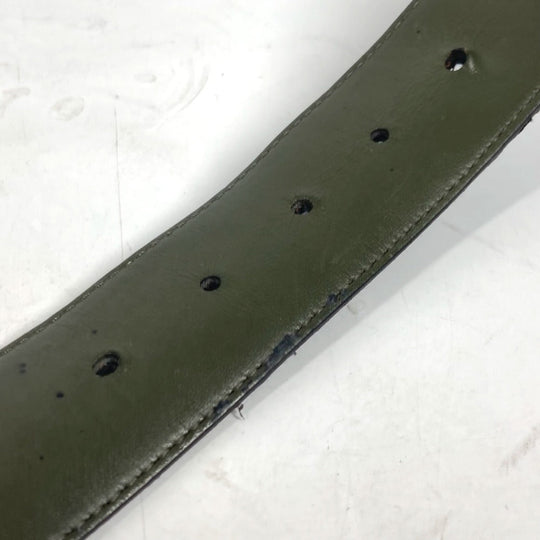 LOUIS VUITTON belt M0252V Monogram Eclipse Canvas black Monogram Eclipse Belt - LV Line 40MM Reversible mens 85 Used Authentic