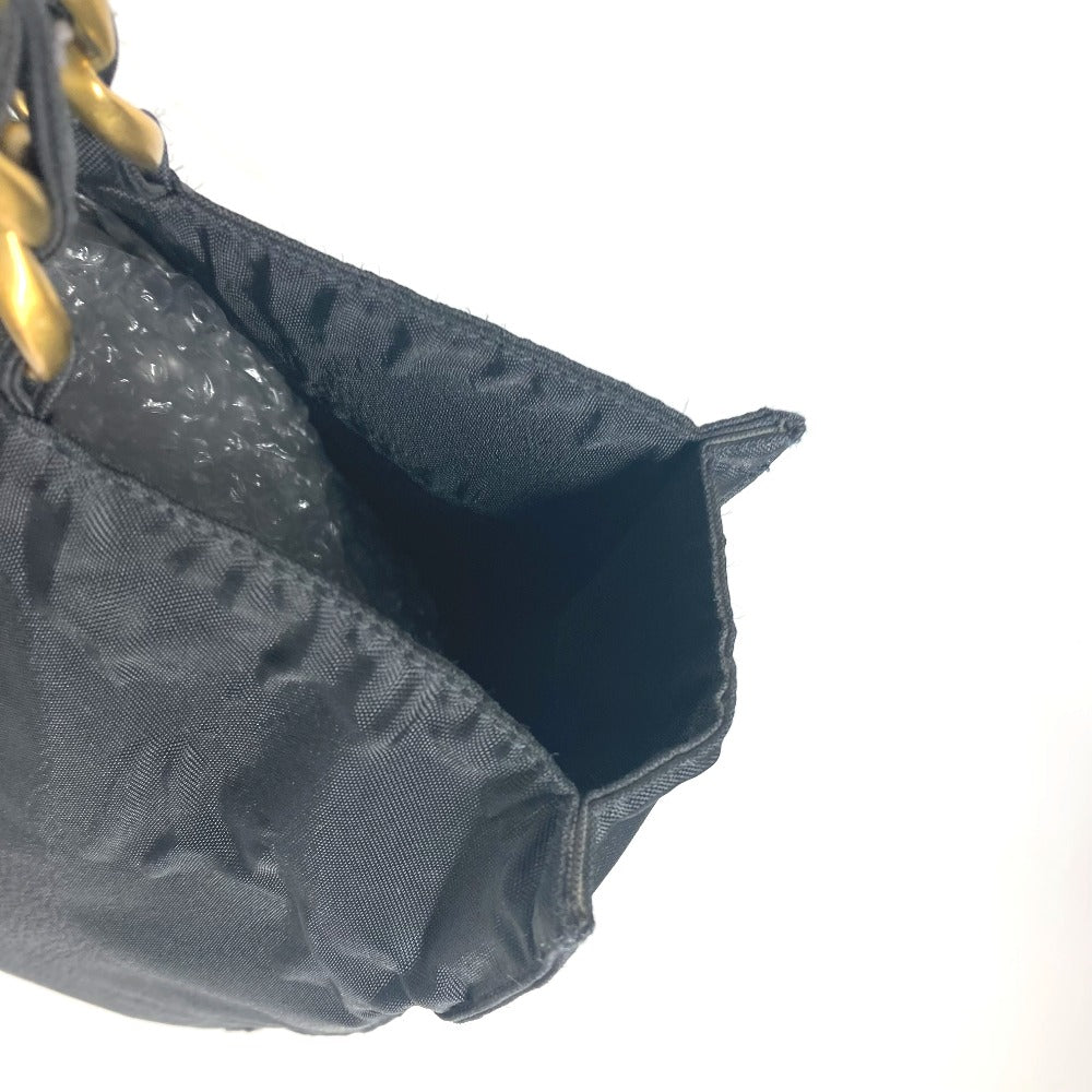 CHANEL Shoulder Bag Nylon black CC COCO Mark logo Women Used Authentic