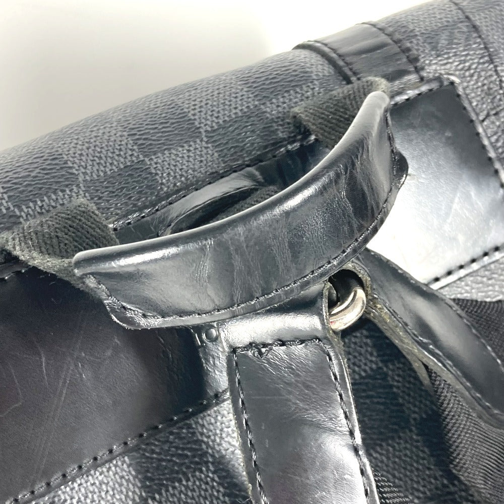 LOUIS VUITTON Backpack N41379 Damier Grafitto Canvas black Damier Grafitte Christopher MM mens Used Authentic