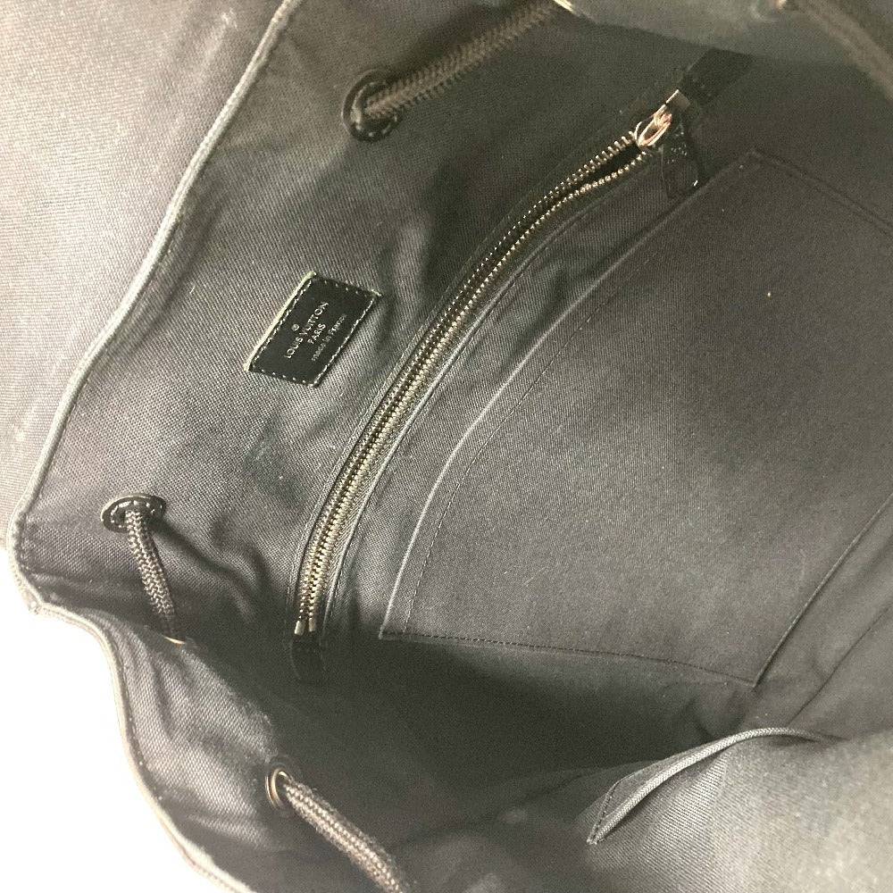 LOUIS VUITTON Backpack N41379 Damier Grafitto Canvas black Damier Grafitte Christopher MM mens Used Authentic
