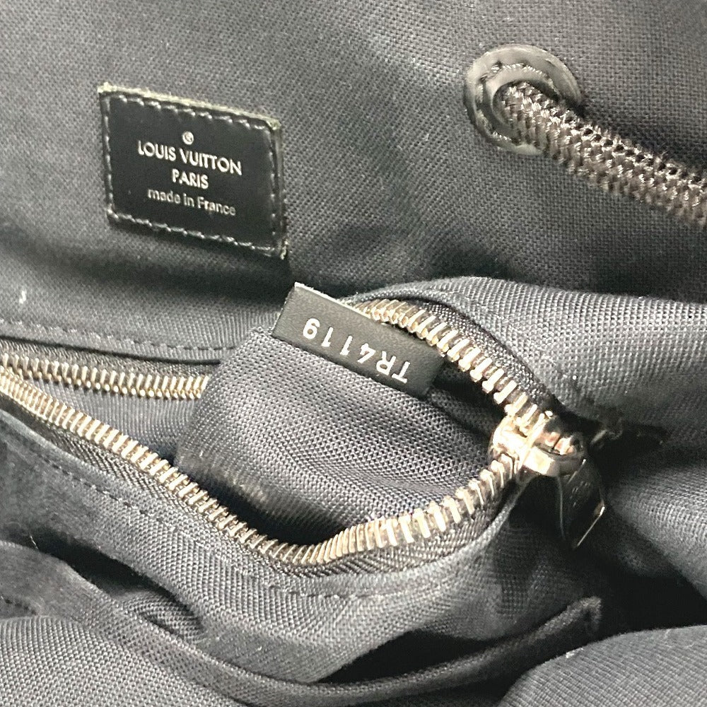 LOUIS VUITTON Backpack N41379 Damier Grafitto Canvas black Damier Grafitte Christopher MM mens Used Authentic