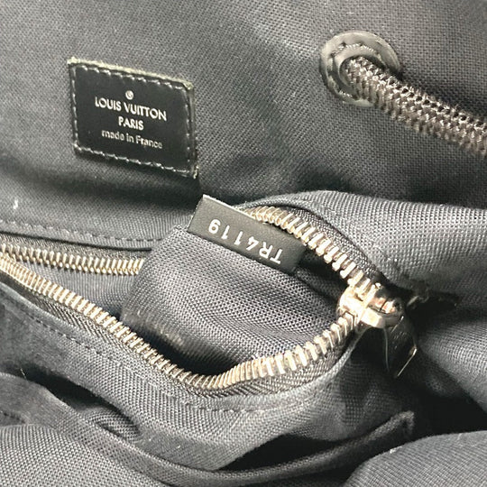 LOUIS VUITTON Backpack N41379 Damier Grafitto Canvas black Damier Grafitte Christopher MM mens Used Authentic
