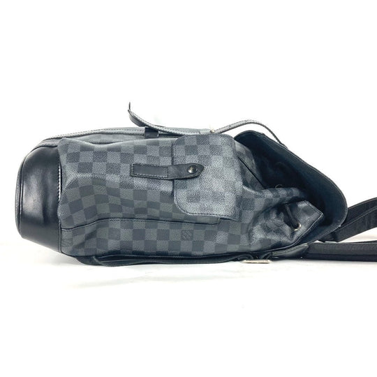 LOUIS VUITTON Backpack N41379 Damier Grafitto Canvas black Damier Grafitte Christopher MM mens Used Authentic