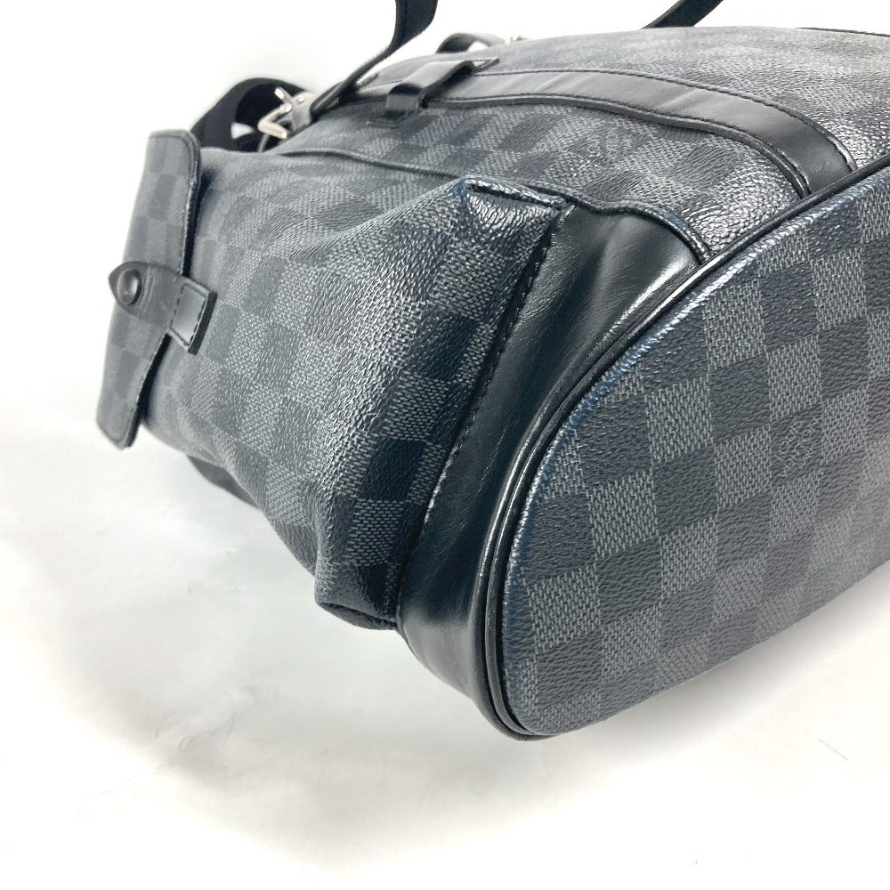 LOUIS VUITTON Backpack N41379 Damier Grafitto Canvas black Damier Grafitte Christopher MM mens Used Authentic