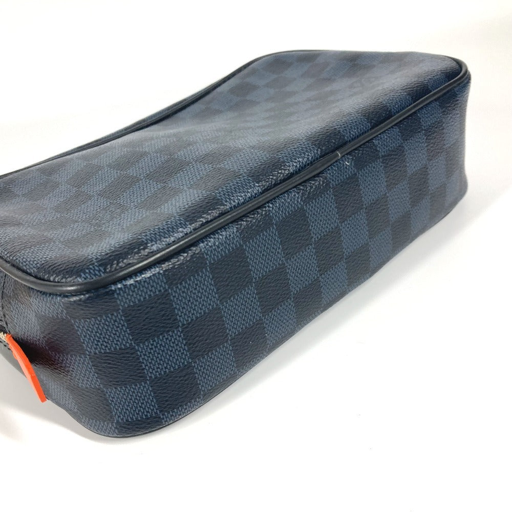 LOUIS VUITTON Pouch N60245 Damier Cobalt Canvas Navy Damier Cobalt True Toilet GM