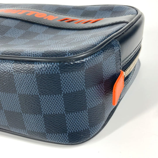 LOUIS VUITTON Pouch N60245 Damier Cobalt Canvas Navy Damier Cobalt True Toilet GM
