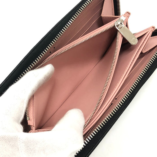 LOUIS VUITTON Long Wallet Purse M81703 monogram mahina leather black Monogram Mahina Flight Mode Zippy wallet Women Used Authentic