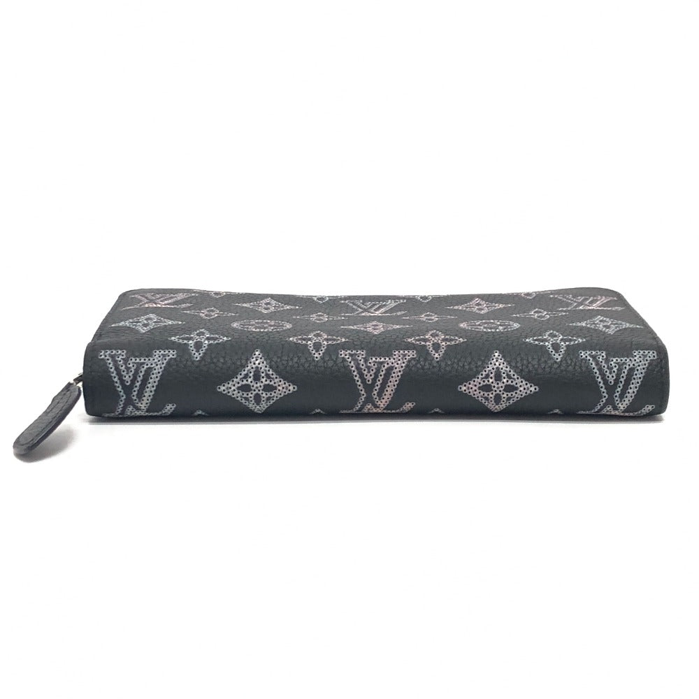 LOUIS VUITTON Long Wallet Purse M81703 monogram mahina leather black Monogram Mahina Flight Mode Zippy wallet Women Used Authentic