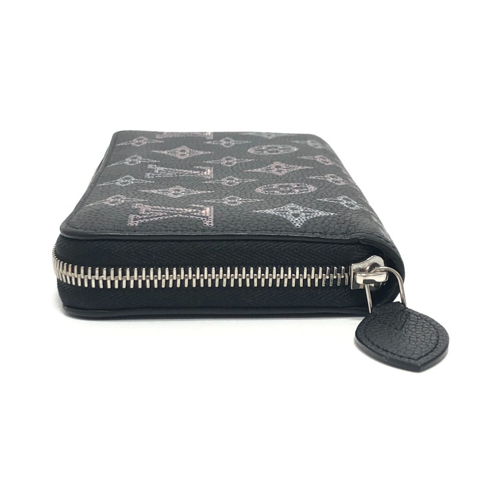 LOUIS VUITTON Long Wallet Purse M81703 monogram mahina leather black Monogram Mahina Flight Mode Zippy wallet Women Used Authentic