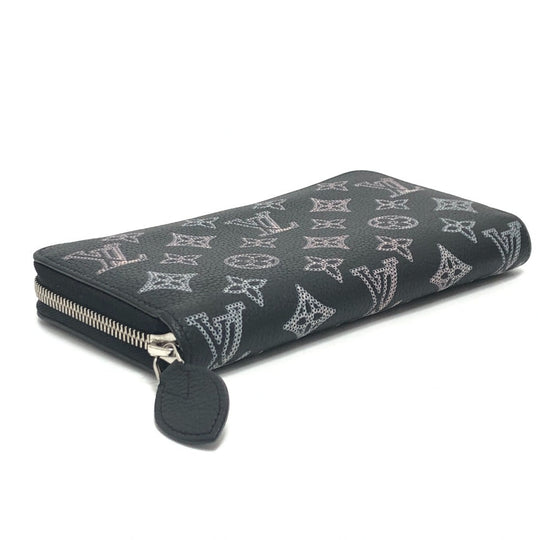 LOUIS VUITTON Long Wallet Purse M81703 monogram mahina leather black Monogram Mahina Flight Mode Zippy wallet Women Used Authentic