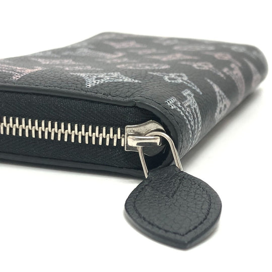 LOUIS VUITTON Long Wallet Purse M81703 monogram mahina leather black Monogram Mahina Flight Mode Zippy wallet Women Used Authentic