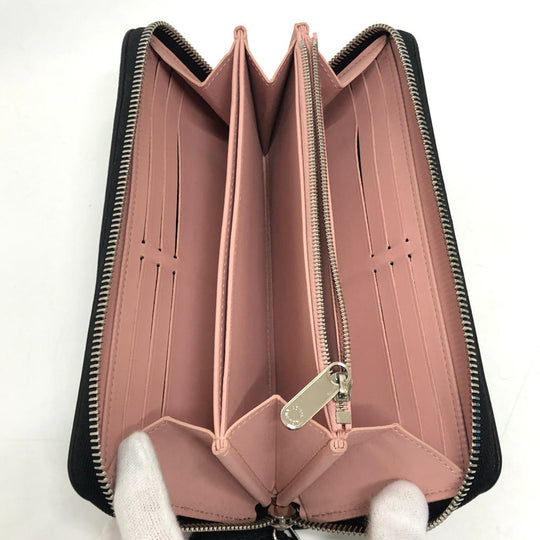 LOUIS VUITTON Long Wallet Purse M81703 monogram mahina leather black Monogram Mahina Flight Mode Zippy wallet Women Used Authentic