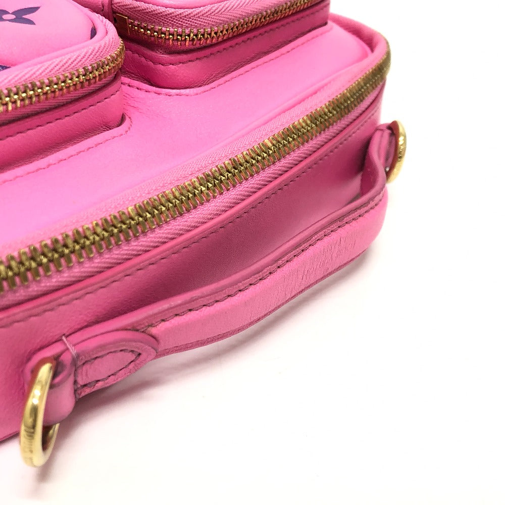 LOUIS VUITTON Shoulder Bag M59244 leather pink utility Cross Sling Bag Women Used Authentic