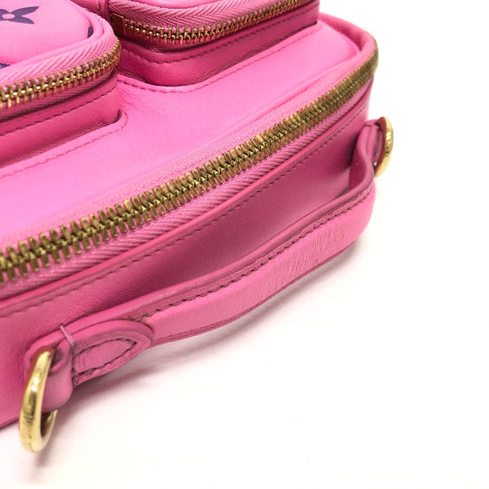 LOUIS VUITTON Shoulder Bag M59244 leather pink utility Cross Sling Bag Women Used Authentic