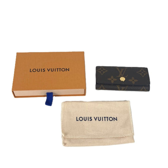 LOUIS VUITTON Key case Key holder  M69517 Monogram canvas Brown Monogram Multicles 4 unisex(Unisex) Used Authentic