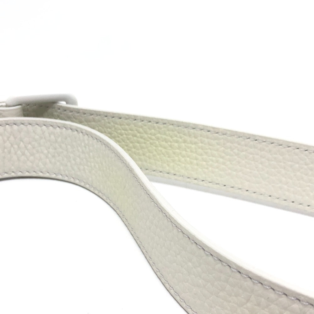 LOUIS VUITTON Handbag M57407 Taurillon Clemence Leather white Virgil abloh Flap Soft Trunk Messenger mens Used Authentic