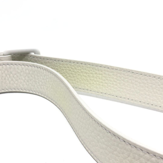 LOUIS VUITTON Handbag M57407 Taurillon Clemence Leather white Virgil abloh Flap Soft Trunk Messenger mens Used Authentic