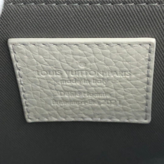 LOUIS VUITTON Handbag M57407 Taurillon Clemence Leather white Virgil abloh Flap Soft Trunk Messenger mens Used Authentic
