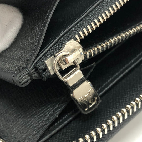LOUIS VUITTON Long Wallet Purse M62643 Epi Leather black Epi Zippy Organizer NM mens Used Authentic