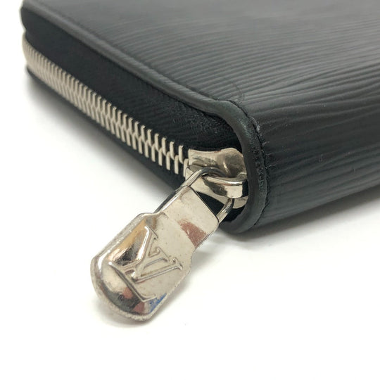 LOUIS VUITTON Long Wallet Purse M62643 Epi Leather black Epi Zippy Organizer NM mens Used Authentic