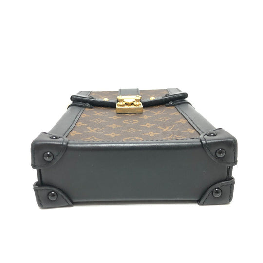 LOUIS VUITTON Shoulder Bag M63913 Monogram canvas Brown Monogram Pochette Trunk Vertical unisex(Unisex) Used Authentic