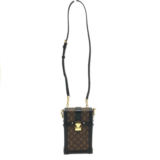 LOUIS VUITTON Shoulder Bag M63913 Monogram canvas Brown Monogram Pochette Trunk Vertical unisex(Unisex) Used Authentic
