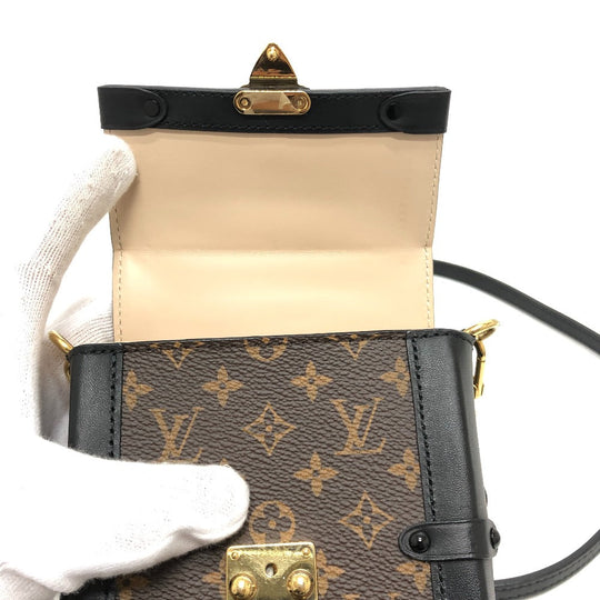 LOUIS VUITTON Shoulder Bag M63913 Monogram canvas Brown Monogram Pochette Trunk Vertical unisex(Unisex) Used Authentic