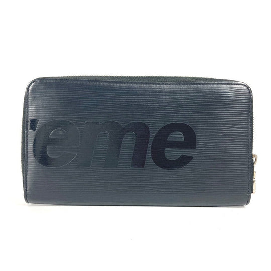 LOUIS VUITTON Long Wallet Purse M67723 Epi Leather black Epi Supreme collaboration Zippy Organizer mens Used Authentic