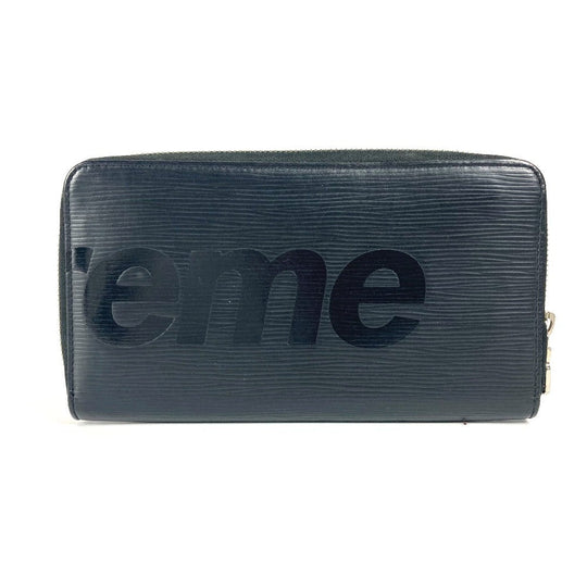 LOUIS VUITTON Long Wallet Purse M67723 Epi Leather black Epi Supreme collaboration Zippy Organizer mens Used Authentic