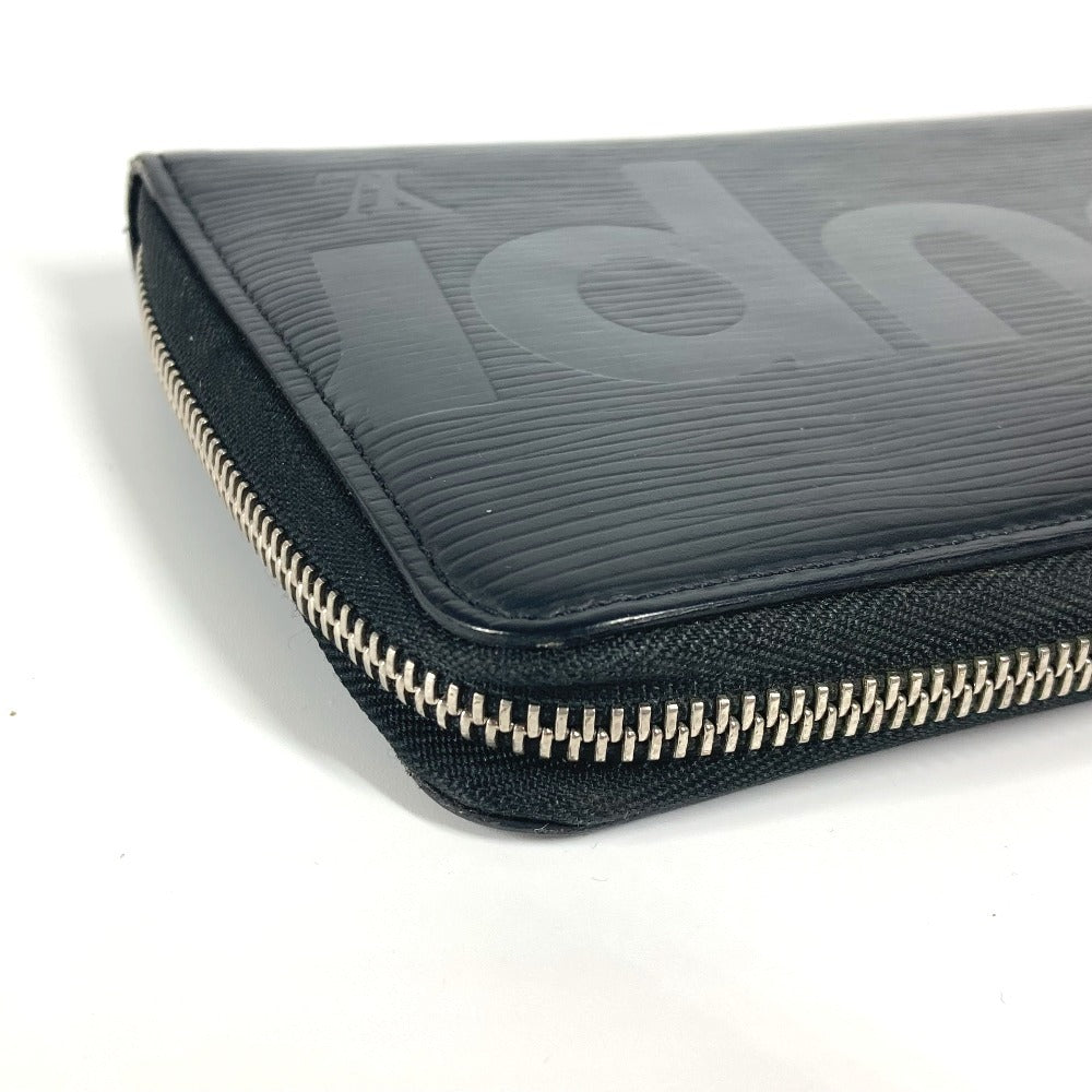 LOUIS VUITTON Long Wallet Purse M67723 Epi Leather black Epi Supreme collaboration Zippy Organizer mens Used Authentic