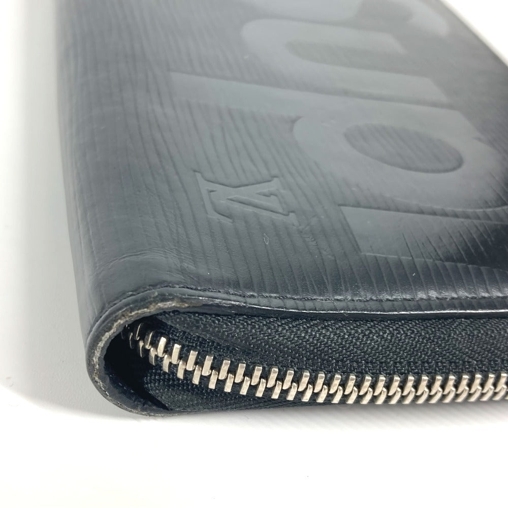 LOUIS VUITTON Long Wallet Purse M67723 Epi Leather black Epi Supreme collaboration Zippy Organizer mens Used Authentic