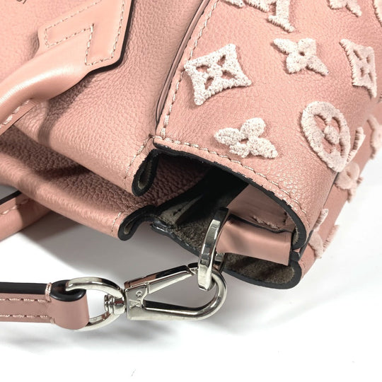 LOUIS VUITTON Tote Bag M94639 , Veau Cashmere Leather pink monogram velour Tote W BB Women Used Authentic