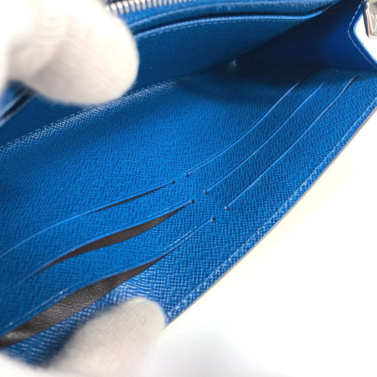 LOUIS VUITTON Long Wallet Purse M60528 Epi Leather blue Epi Portefeuille Sara