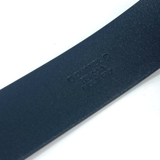 CHANEL belt leather black B24A CC COCO Mark Round Women 70 Used Authentic