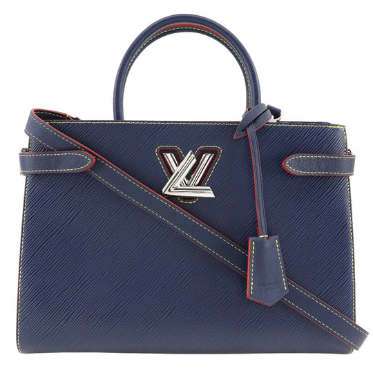LOUIS VUITTON Handbag M54980 Epi Leather blue 2WAYShoulder Twist tote Women Used Authentic