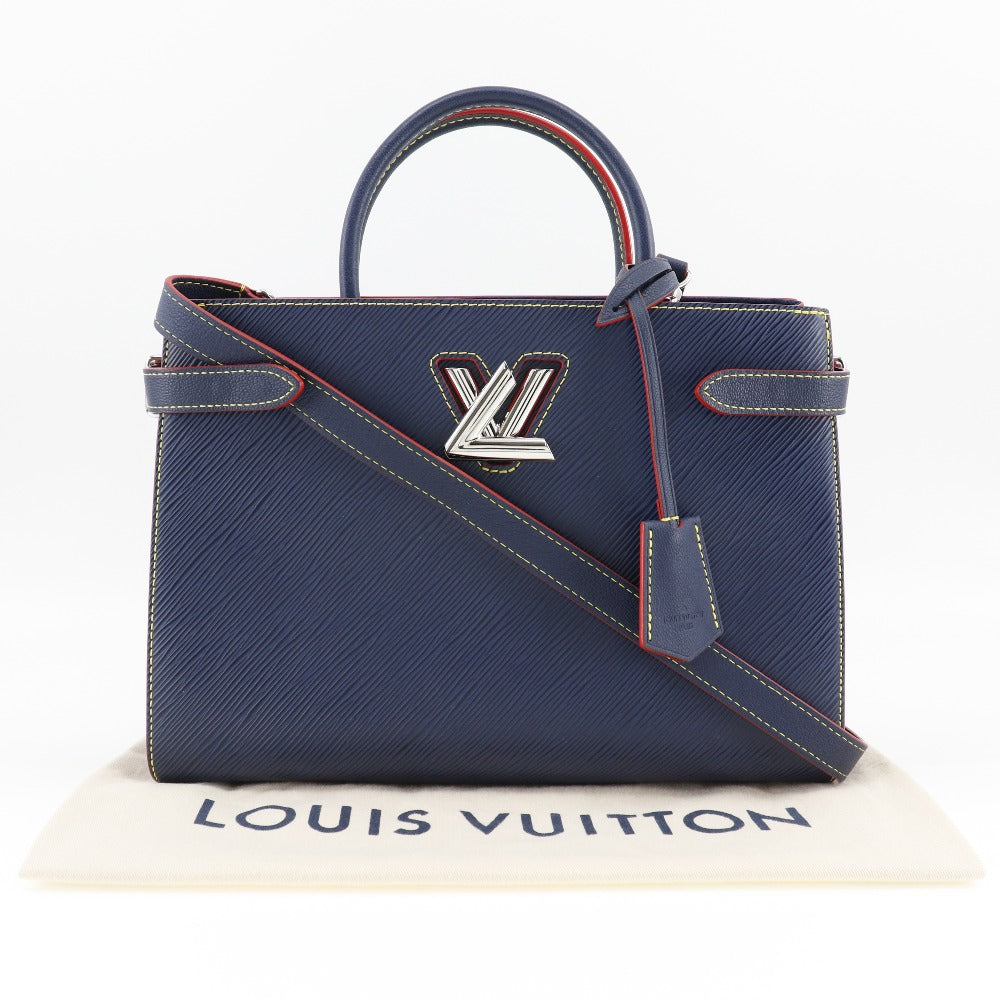LOUIS VUITTON Handbag M54980 Epi Leather blue 2WAYShoulder Twist tote Women Used Authentic