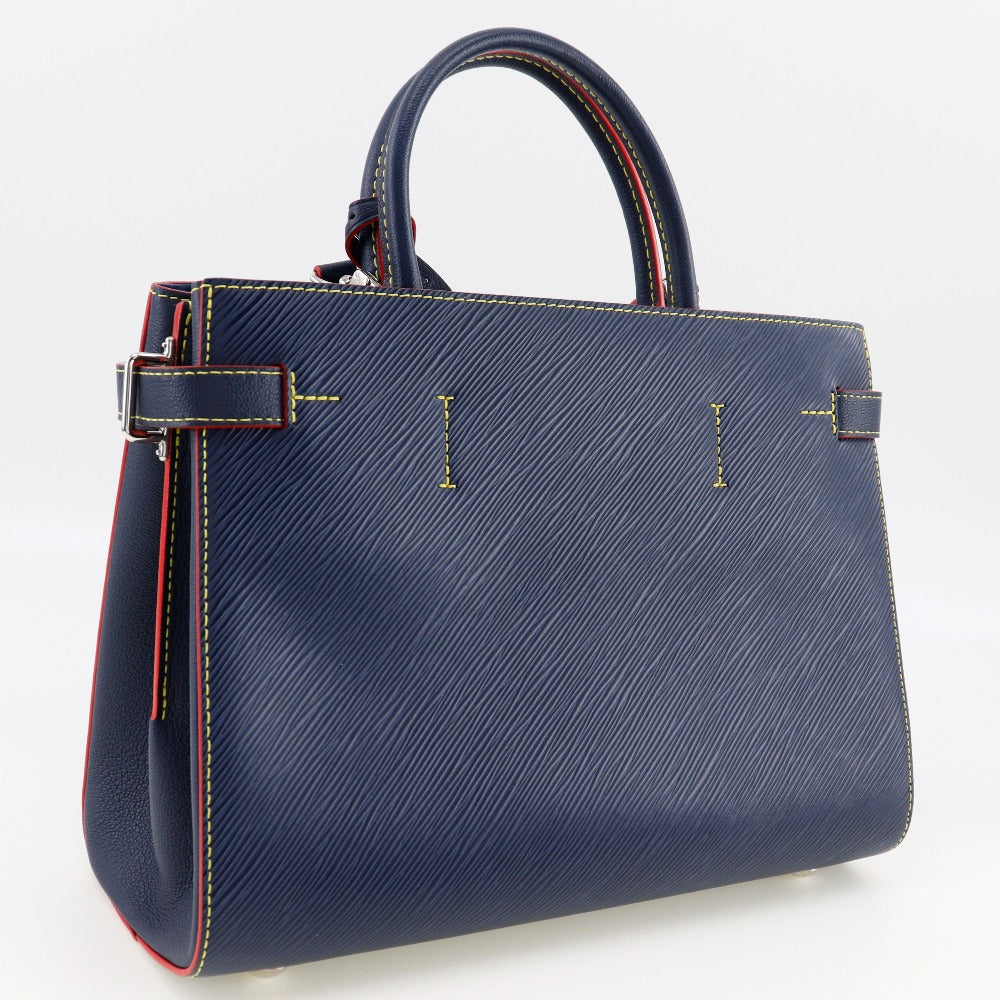LOUIS VUITTON Handbag M54980 Epi Leather blue 2WAYShoulder Twist tote Women Used Authentic