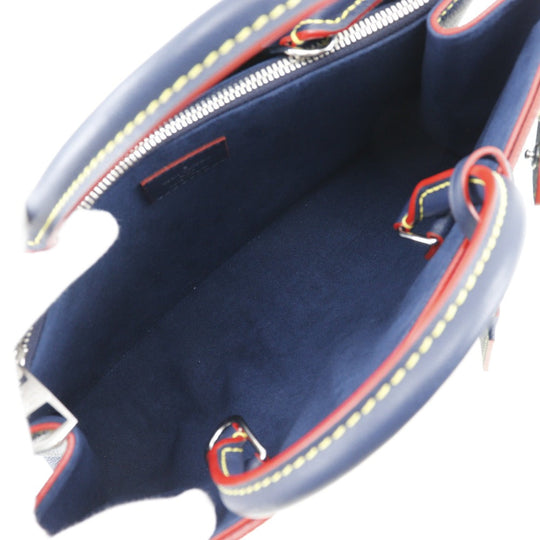 LOUIS VUITTON Handbag M54980 Epi Leather blue 2WAYShoulder Twist tote Women Used Authentic