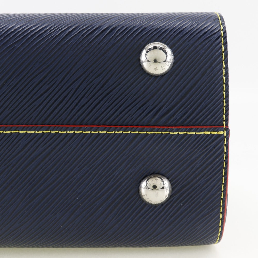 LOUIS VUITTON Handbag M54980 Epi Leather blue 2WAYShoulder Twist tote Women Used Authentic