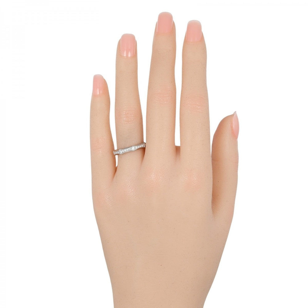 BVLGARI Ring Pt950Platinum, Diamond Silver Infinito Wedding 53