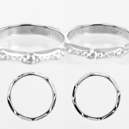 BVLGARI Ring Pt950Platinum, Diamond Silver Infinito Wedding 53