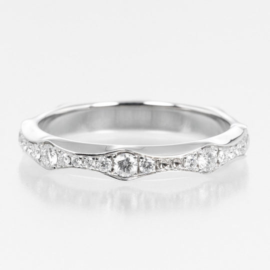 BVLGARI Ring Pt950Platinum, Diamond Silver Infinito Wedding 53