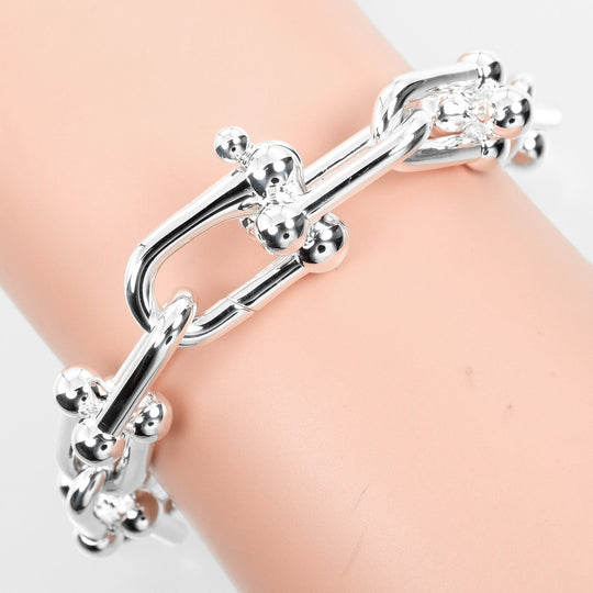 TIFFANY&Co. bracelet Silver925 Silver Circumference of Wristaround6.3" hardware large link Women Used Authentic