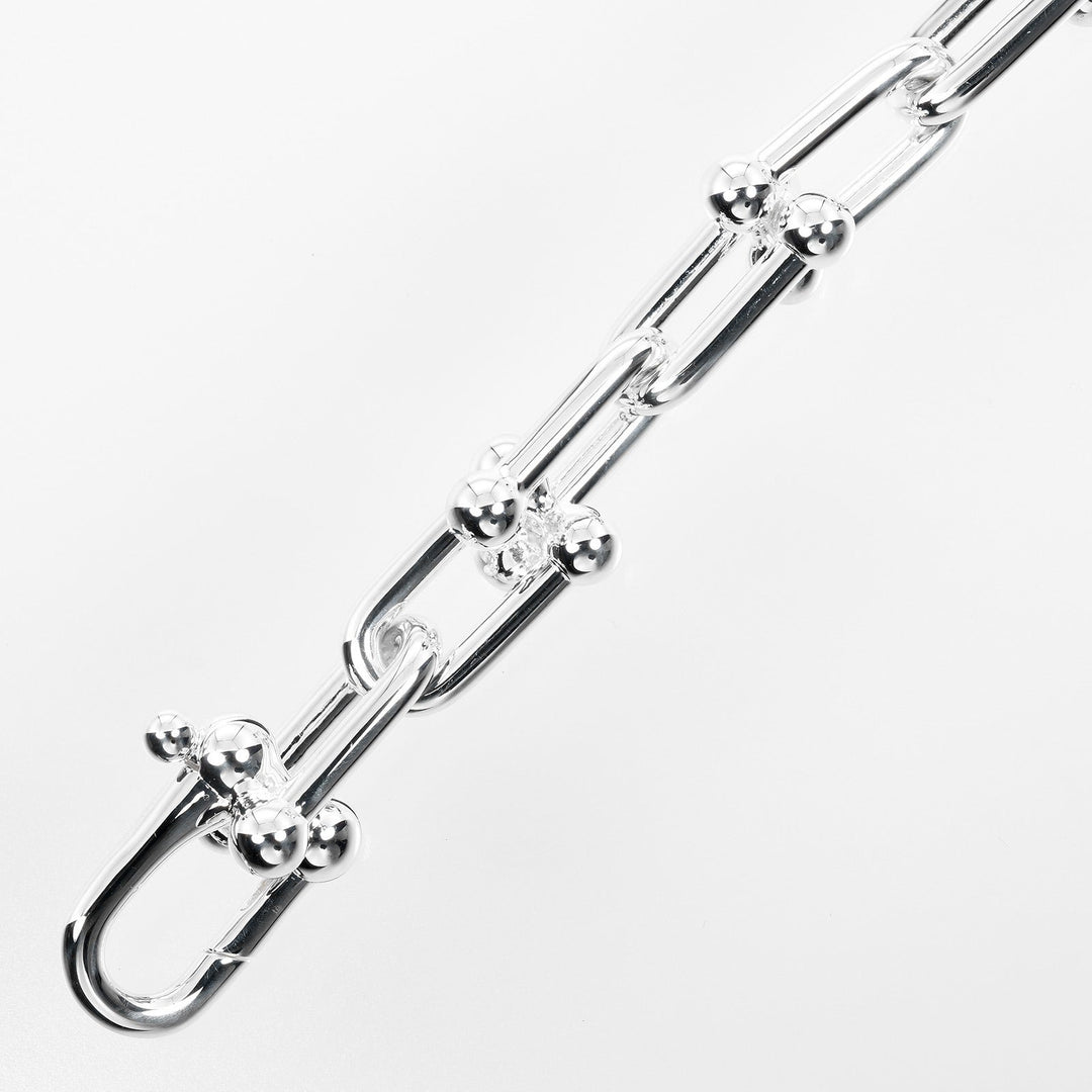 TIFFANY&Co. bracelet Silver925 Silver Circumference of Wristaround6.3" hardware large link Women Used Authentic
